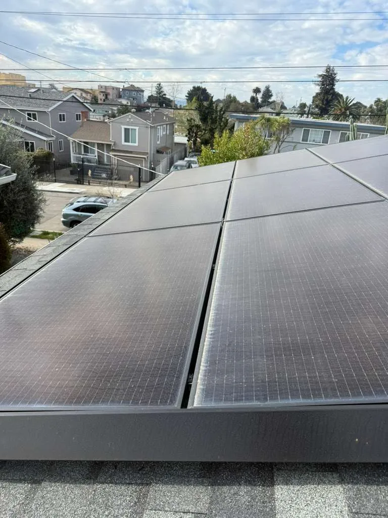 Residential Solar Panel Cleaning